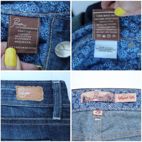 Anthropologie Paige Women's SZ 29 Hollywood Hills Bootcut Embroidered Jeans - Picture 13 of 14